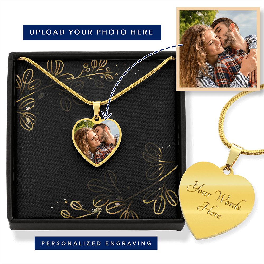 Without You I'm Nothing - Personalized Nightmare Heart Pendant Necklace-jak6490