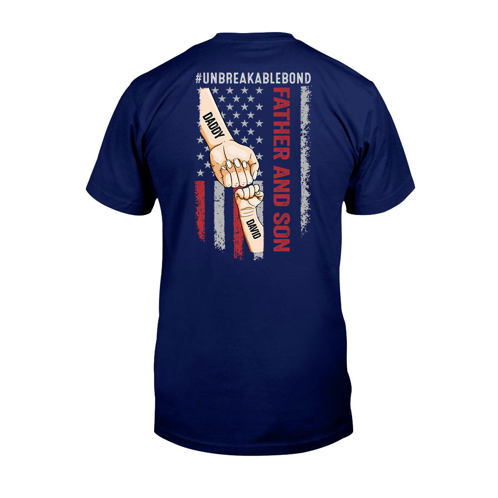 Unzerbrechliches Vater-Sohn-Band – Personalisiertes Vater-T-Shirt und Hoodie
