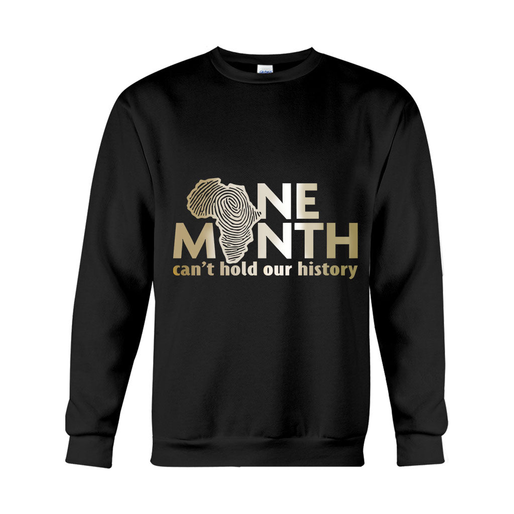 Ein Monat kann unsere Geschichte nicht auslöschen – T-Shirt und Hoodie für Afroamerikaner