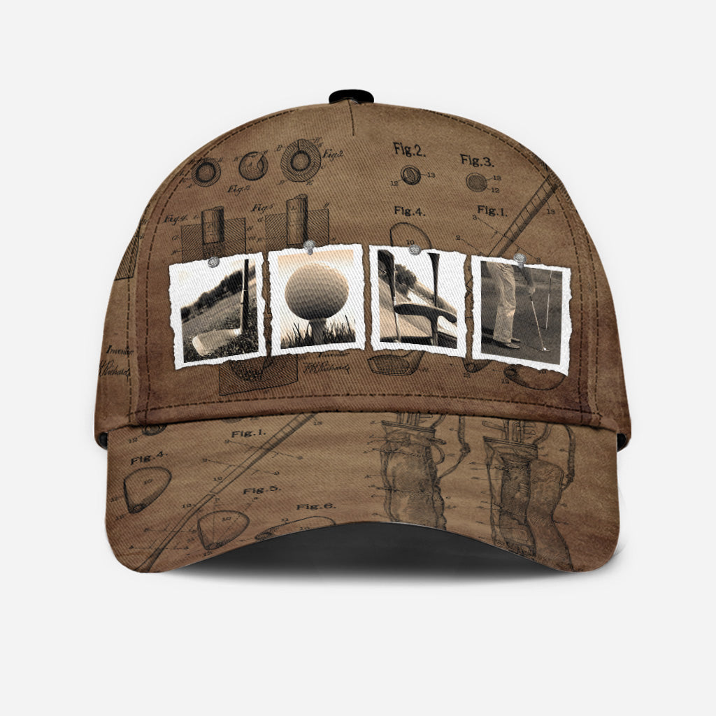 Vintage Golf Golf mit individuellem Namen - Personalisierte Golf-Klassiker-Kappe