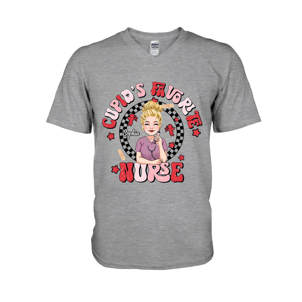 Cupid Lieblingskrankenschwester – Personalisiertes T-Shirt und Hoodie für Krankenschwestern