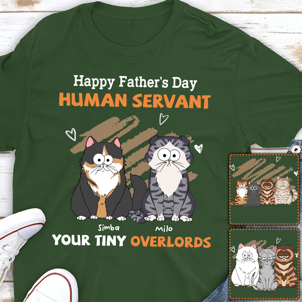 An meinen menschlichen Diener – Personalisiertes Katzen-T-Shirt und Hoodie