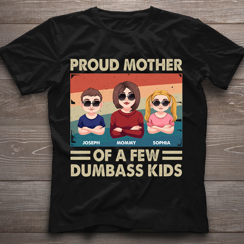 Stolze Mutter mehrerer Kinder – Personalisiertes Mutter-T-Shirt und Hoodie