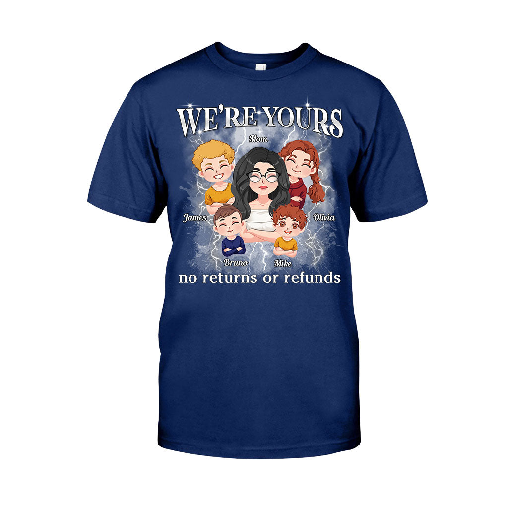 Wir gehören dir – Keine Rückgabe oder Rückerstattung – Chibi Kids Bootleg Rap – Personalisiertes Mutter-T-Shirt und Hoodie
