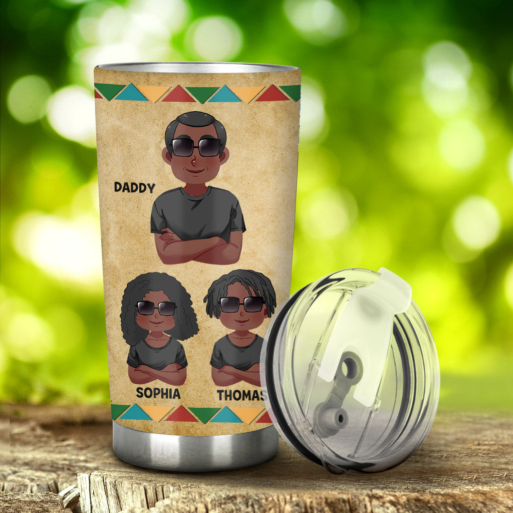 Dope Black Dad - Personalized African American Tumbler