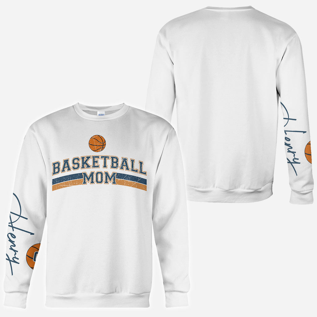 Basketball Mom With Any Kid Name & Number - Personalized Basketball All Over Shirt