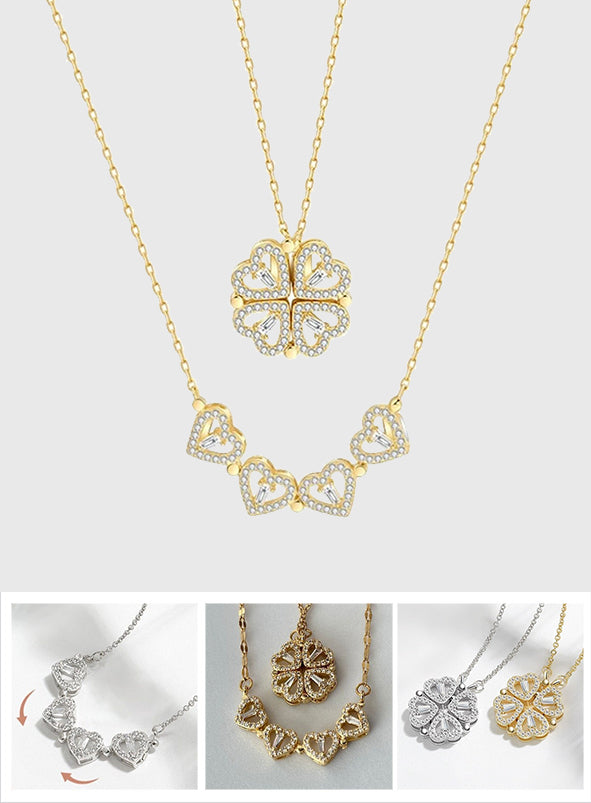 Halskette mit vierblättrigem Kleeblatt