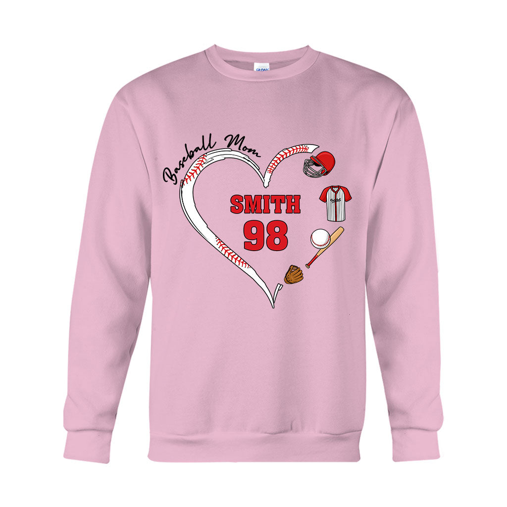 Baseball-Mama – Personalisiertes Baseball-T-Shirt und Hoodie