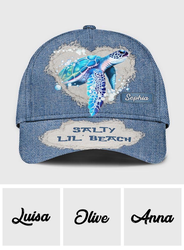 Salty Lil Beach - Personalisierte Turtle Classic Kappe
