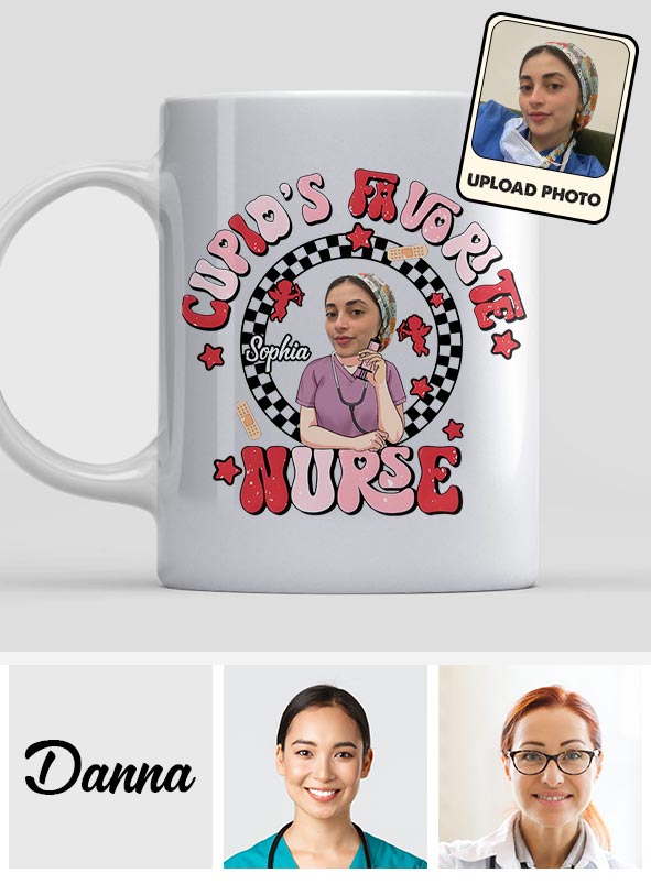 Cupid Lieblingskrankenschwester - Personalisierte Krankenschwester-Tasse