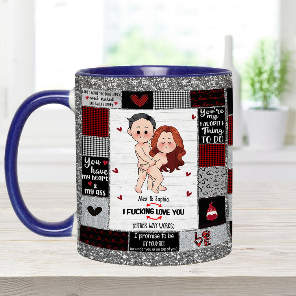 Ich liebe dich – Personalisierte Tasse für Paare