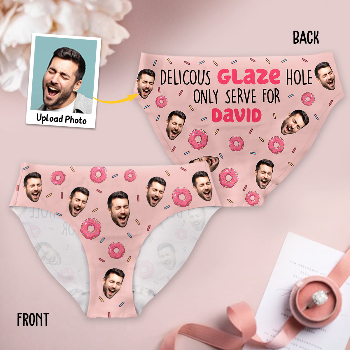 Nur für Sie da – personalisierte Damen-Pärchenslips