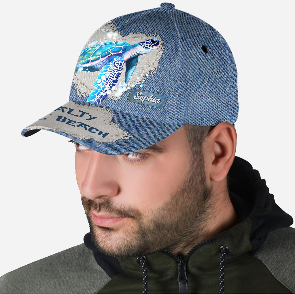 Salty Lil Beach - Personalisierte Turtle Classic Kappe