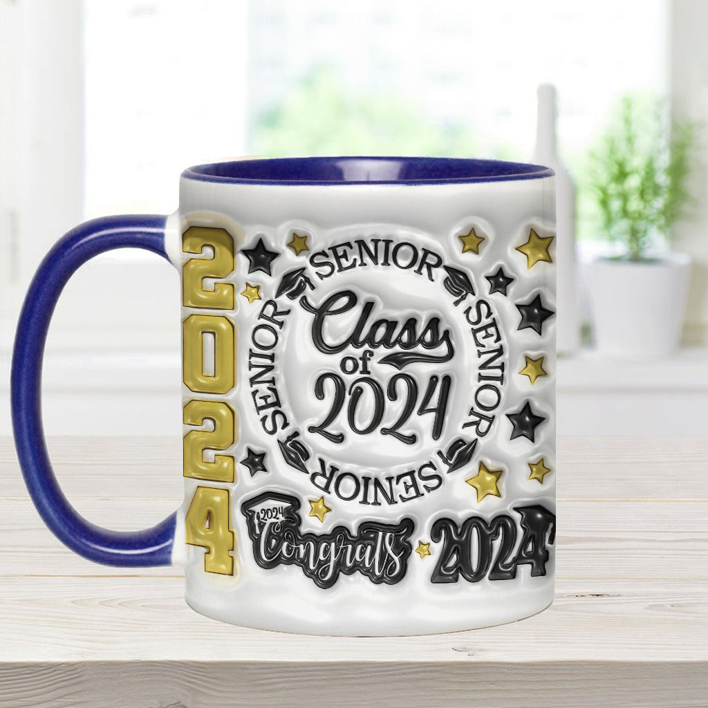 Abschlussjahrgang 2024 – Personalisierte Tasse mit Abschlussakzent
