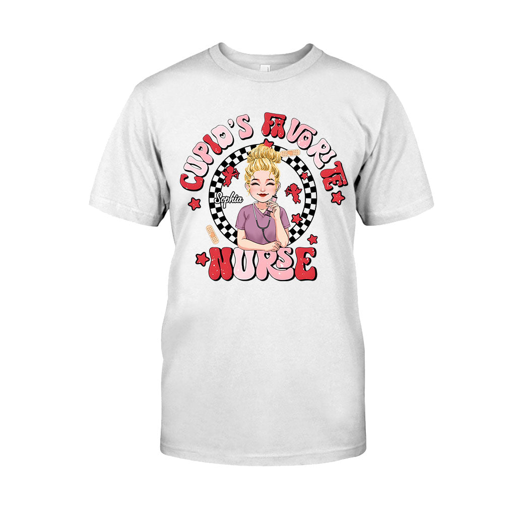 Cupid Lieblingskrankenschwester – Personalisiertes T-Shirt und Hoodie für Krankenschwestern