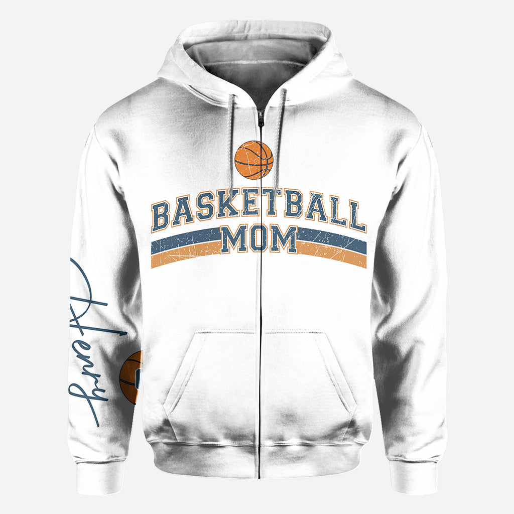 Basketball Mom With Any Kid Name & Number - Personalized Basketball All Over Shirt