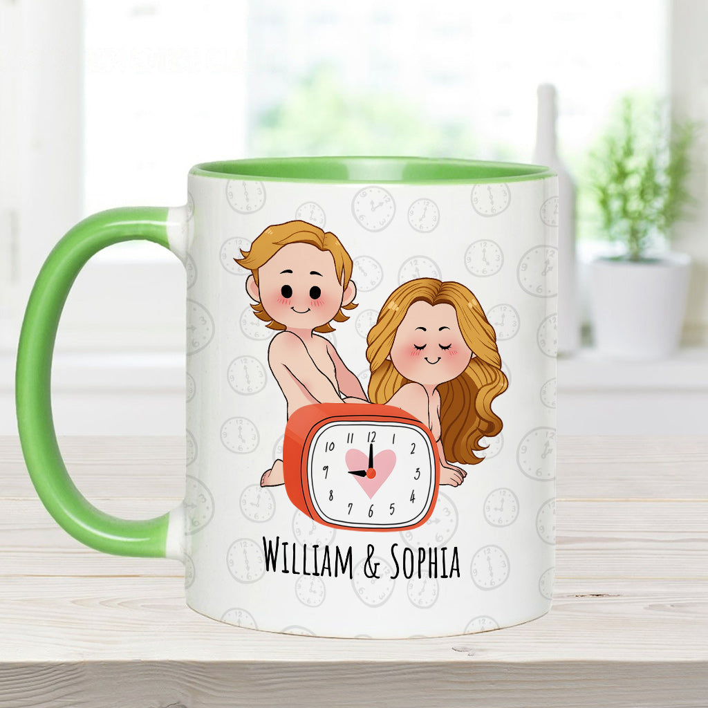 Für dich würde ich bis nach 21 Uhr aufbleiben – Personalisierte Tasse für Paare