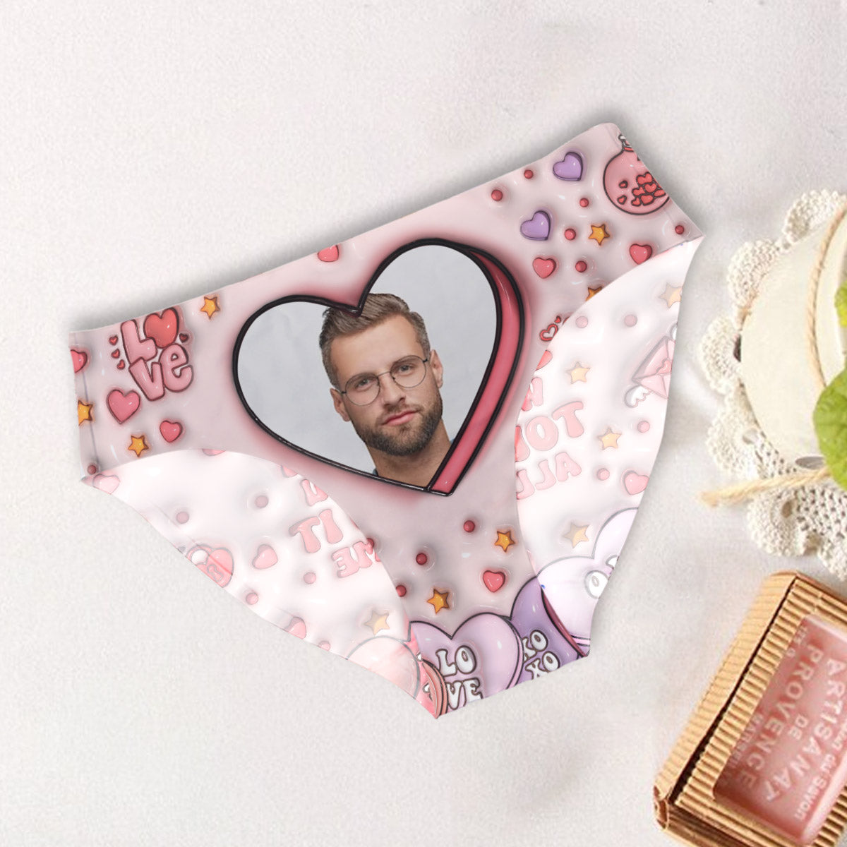 Touch My Butt – Personalisierte Slips für Paare (Damen) & Boxershorts für Herren