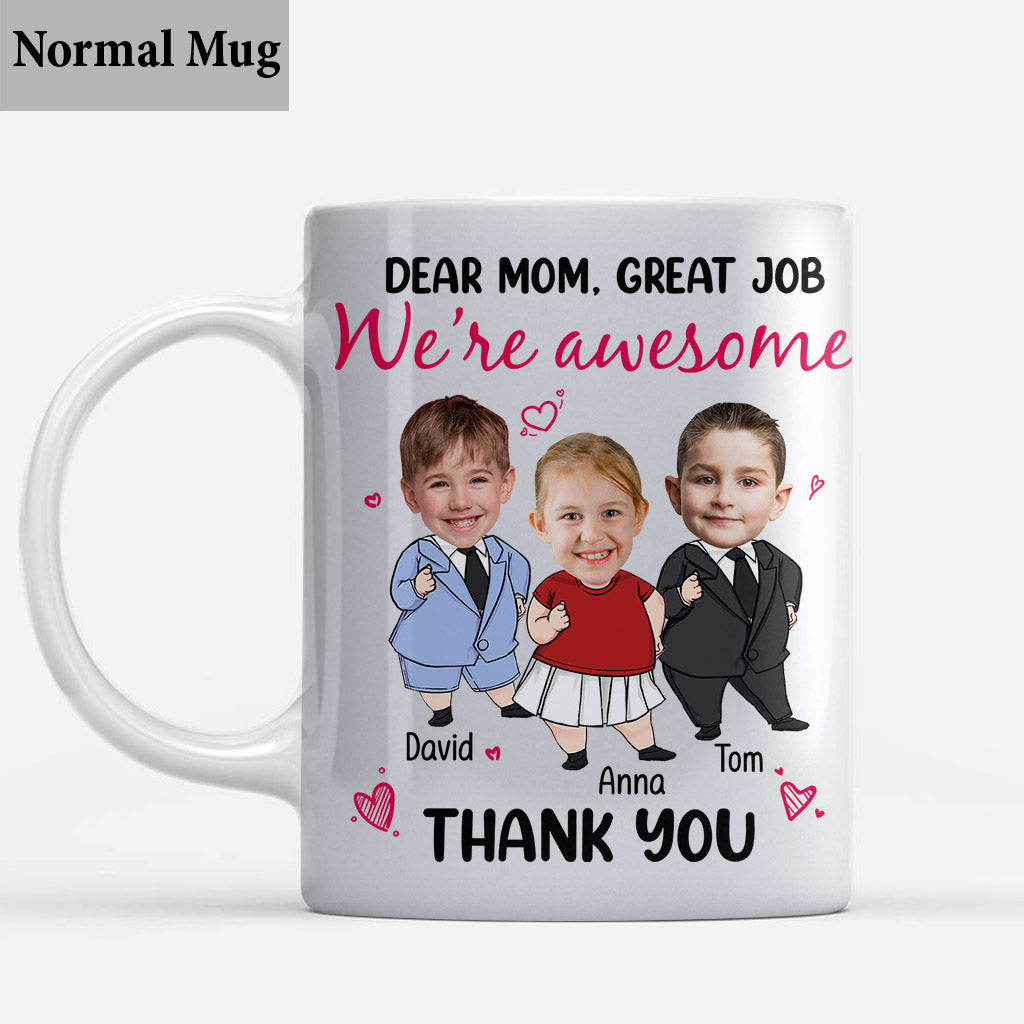 Liebe Mama, super gemacht! Wir sind klasse! - Personalisierte Muttertasse