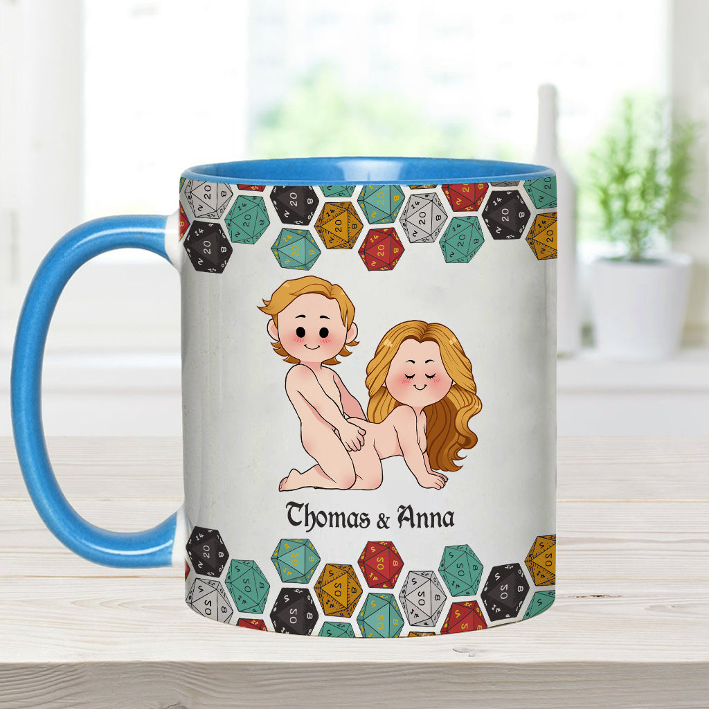 Sleeping With The DM - Personalized RPG Accent Mug