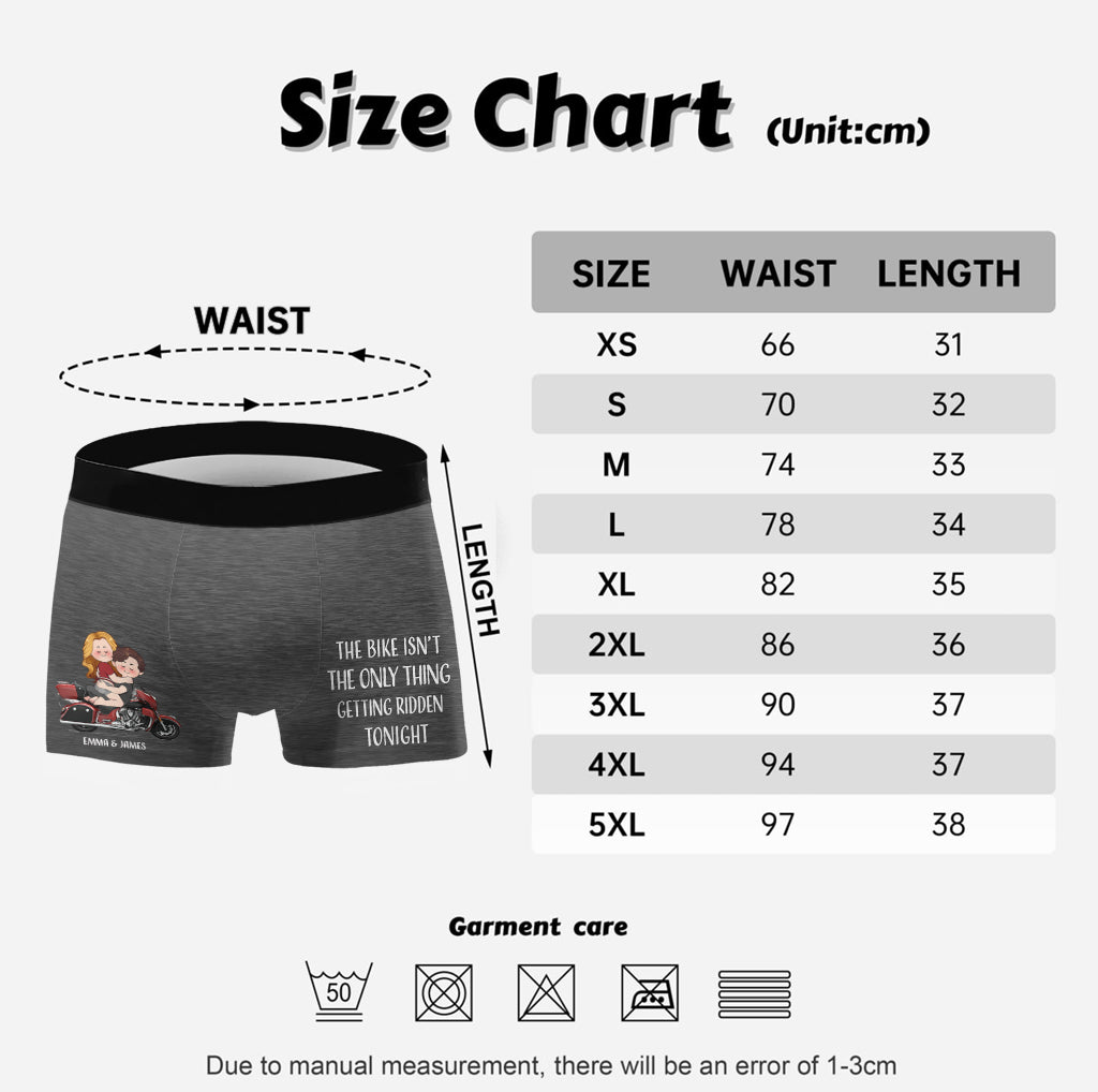 Ich werde dich reiten – Personalisierte Boxershorts für Männerpaare