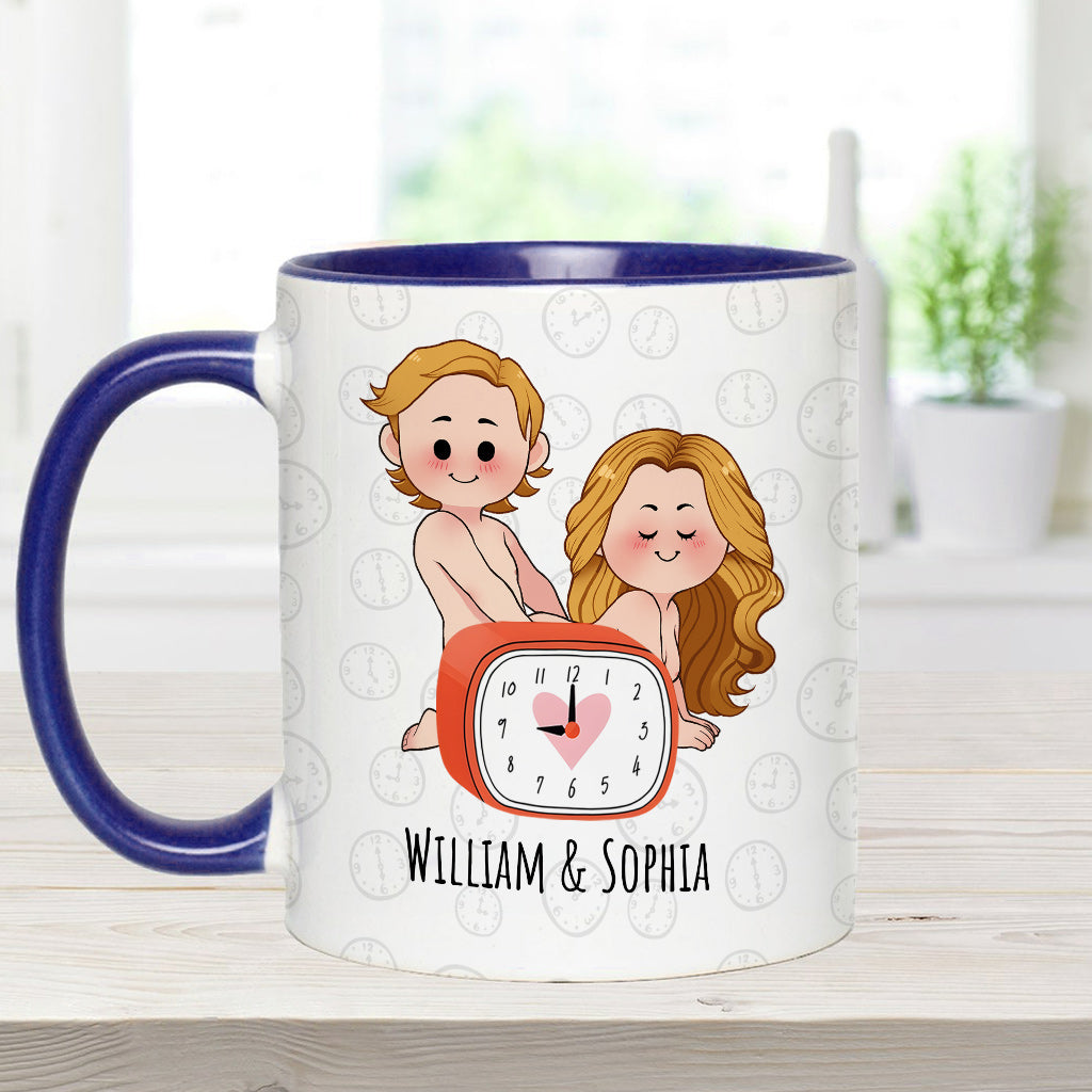 Für dich würde ich bis nach 21 Uhr aufbleiben – Personalisierte Tasse für Paare