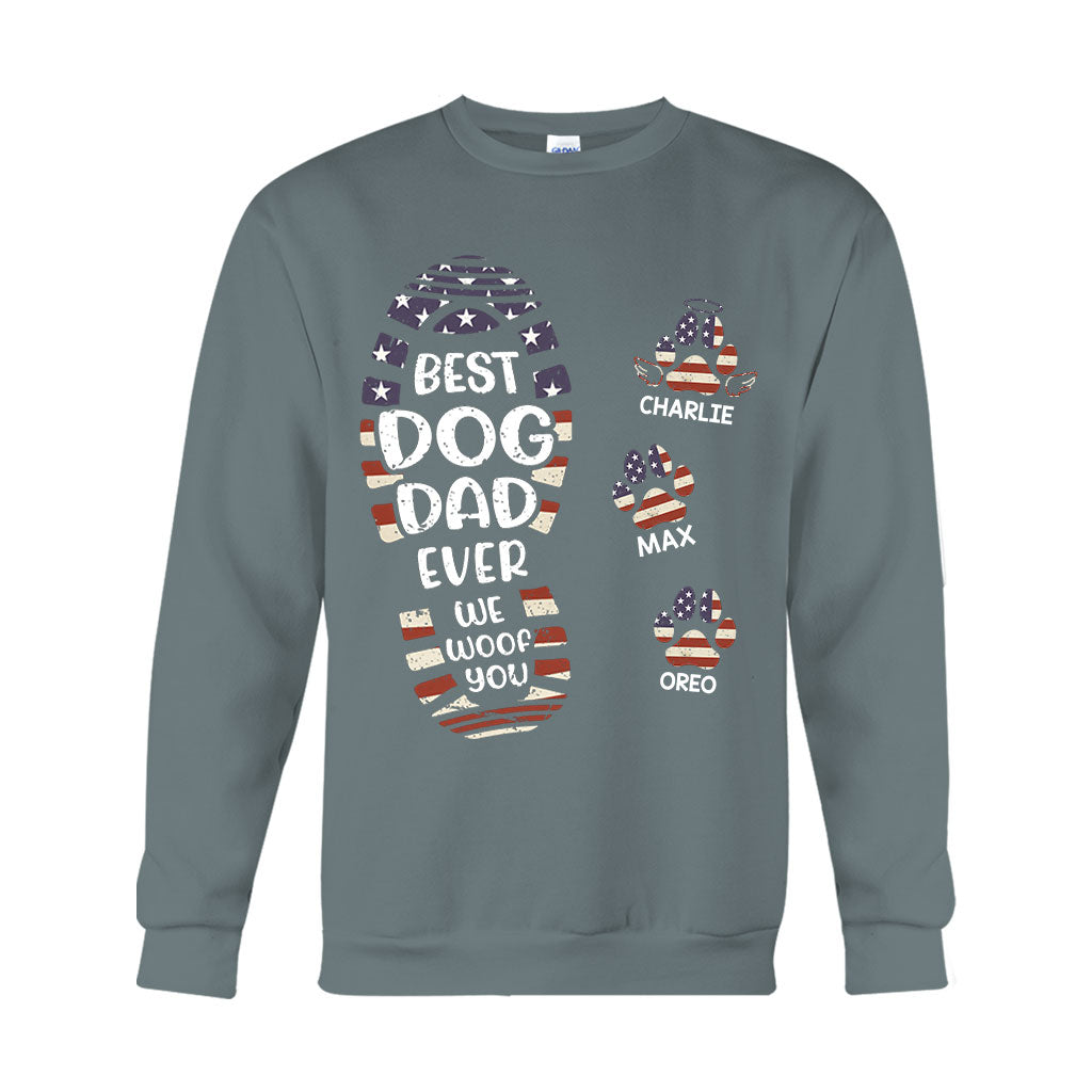Alles Gute zum Vatertag an den besten Hunde-/Katzenpapa – personalisiertes Vater-T-Shirt und Hoodie