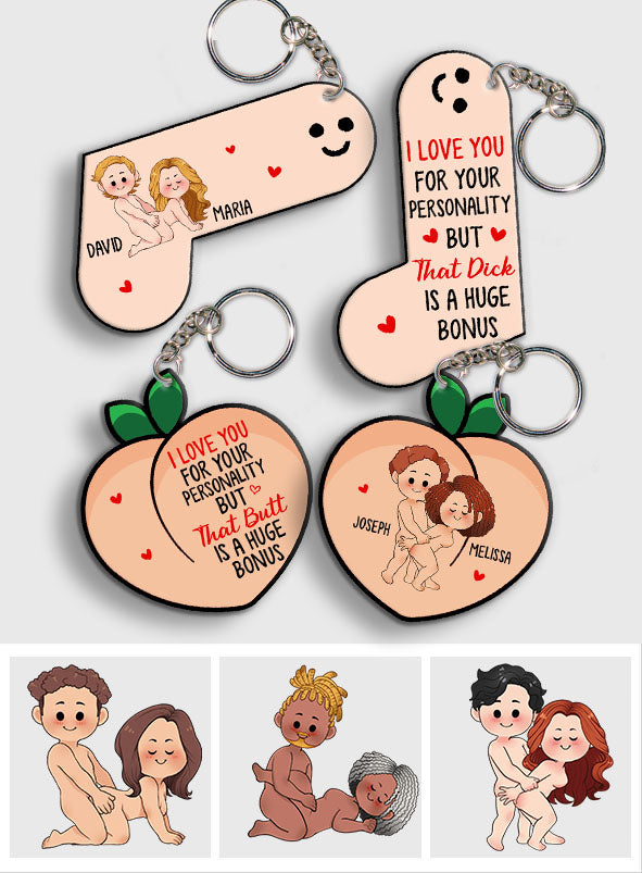 A Huge Bonus - Personalized Couple Keychain