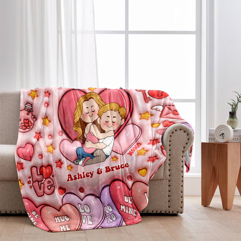 Ich liebe dich – Personalisierte Pärchendecke