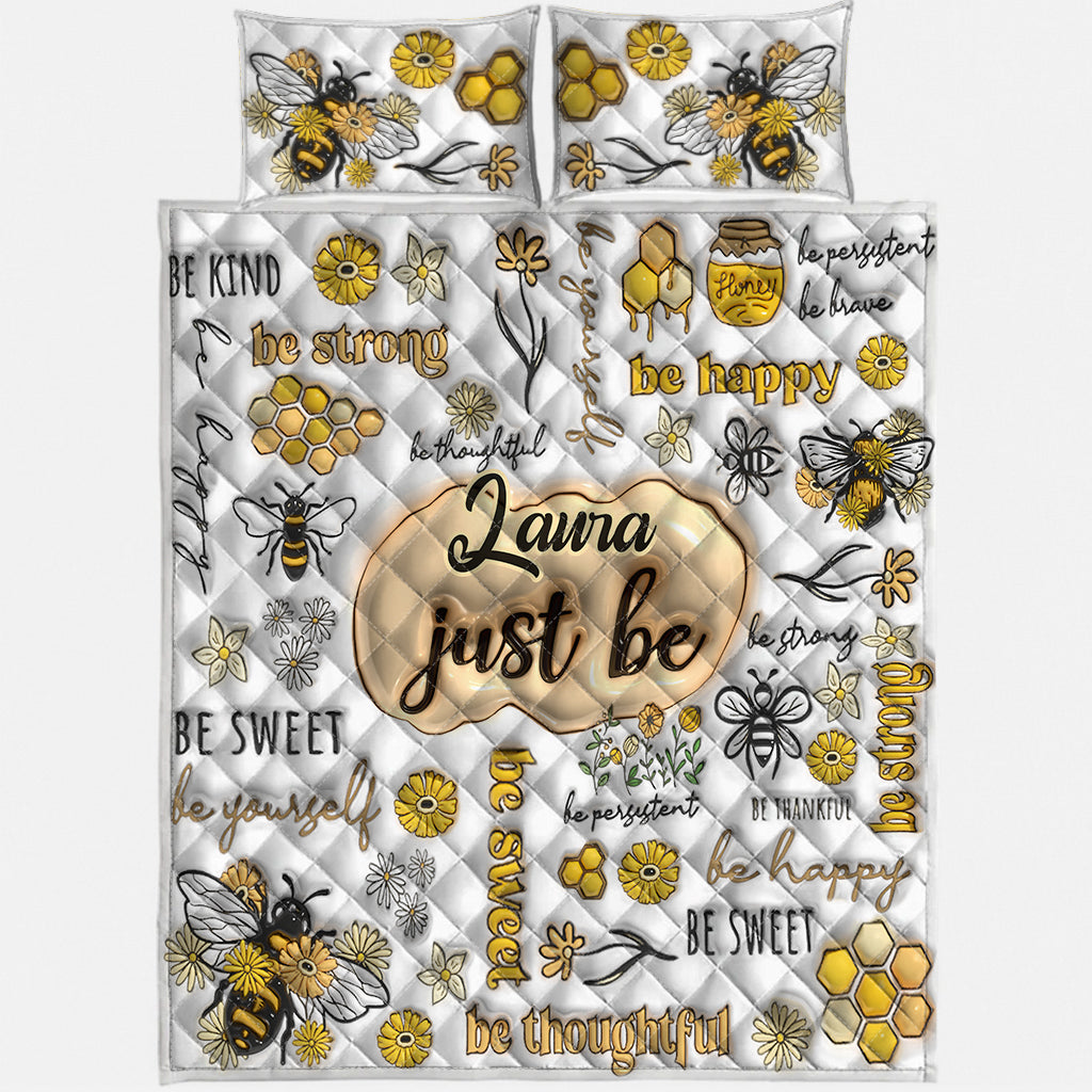 Just Bee Happy - Personalized Quilt Set