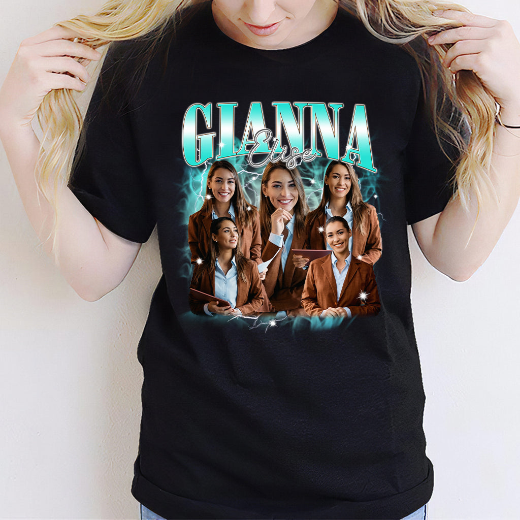 Individueller Text und Fotos – das perfekte Geschenk für jeden Anlass – personalisiertes T-Shirt und Hoodie