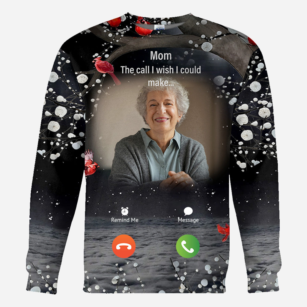 Jeder beliebige Titel – Der Anruf, den ich gerne tätigen würde – personalisiertes Gedenk-T-Shirt