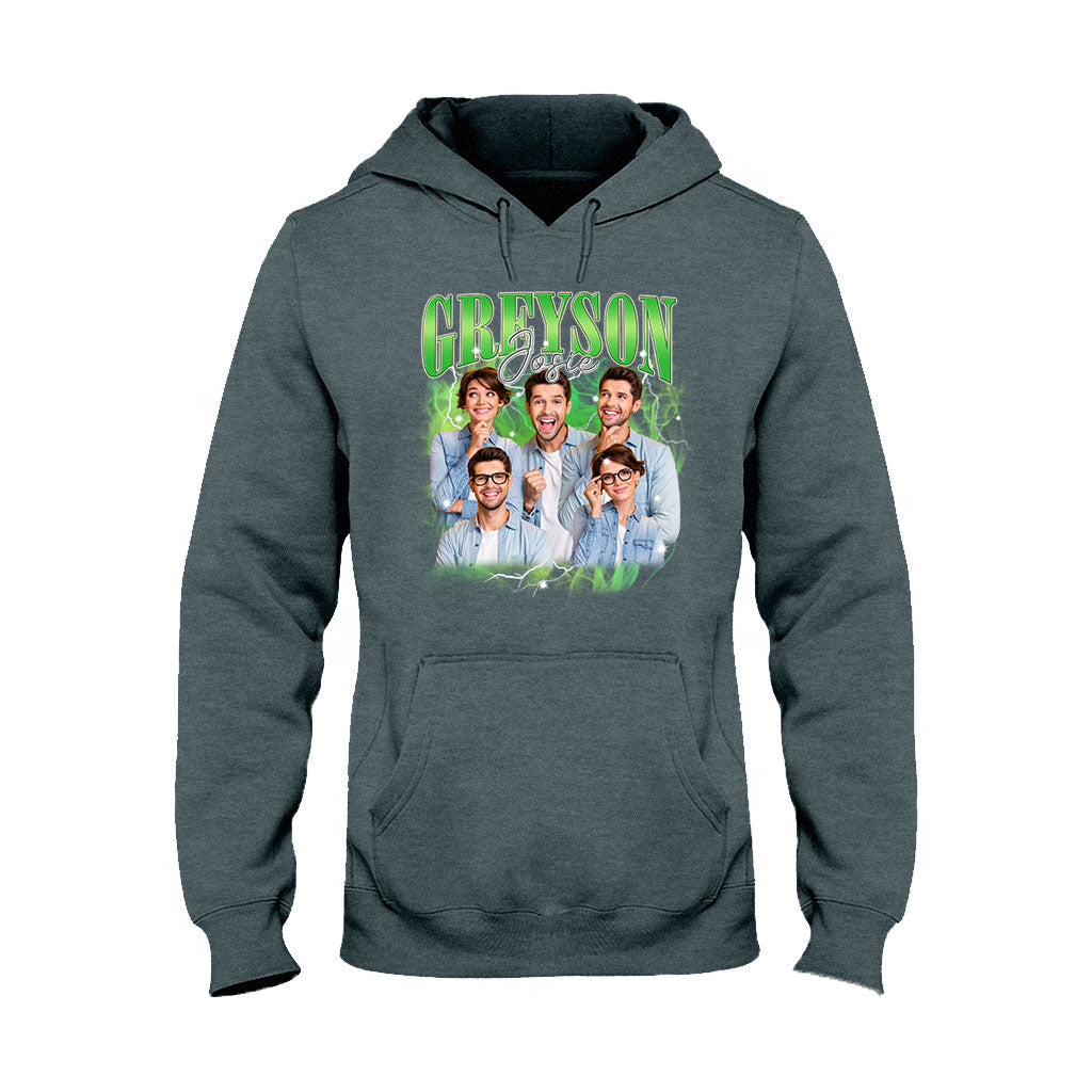 Individueller Text und Fotos – das perfekte Geschenk für jeden Anlass – personalisiertes T-Shirt und Hoodie