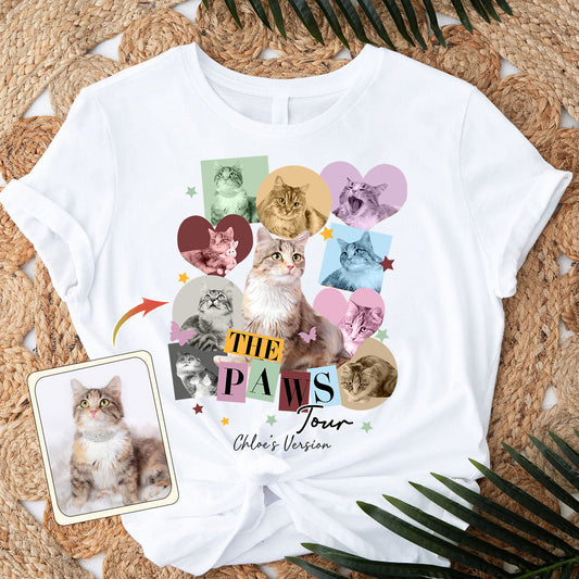 Die Paws Tour – Haustierversion – Personalisiertes Katzen-T-Shirt und Hoodie