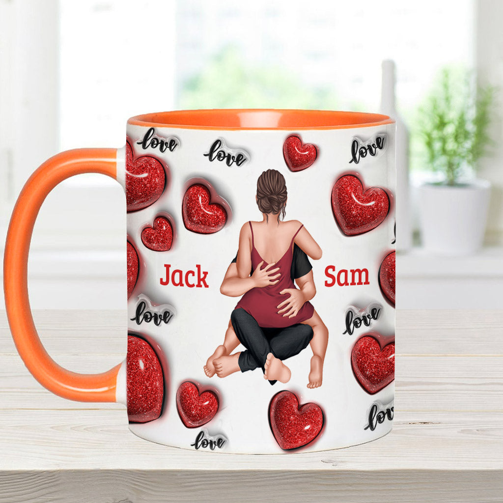 Jeden Tag Ich liebe dich - Personalisierte Tasse für Paare