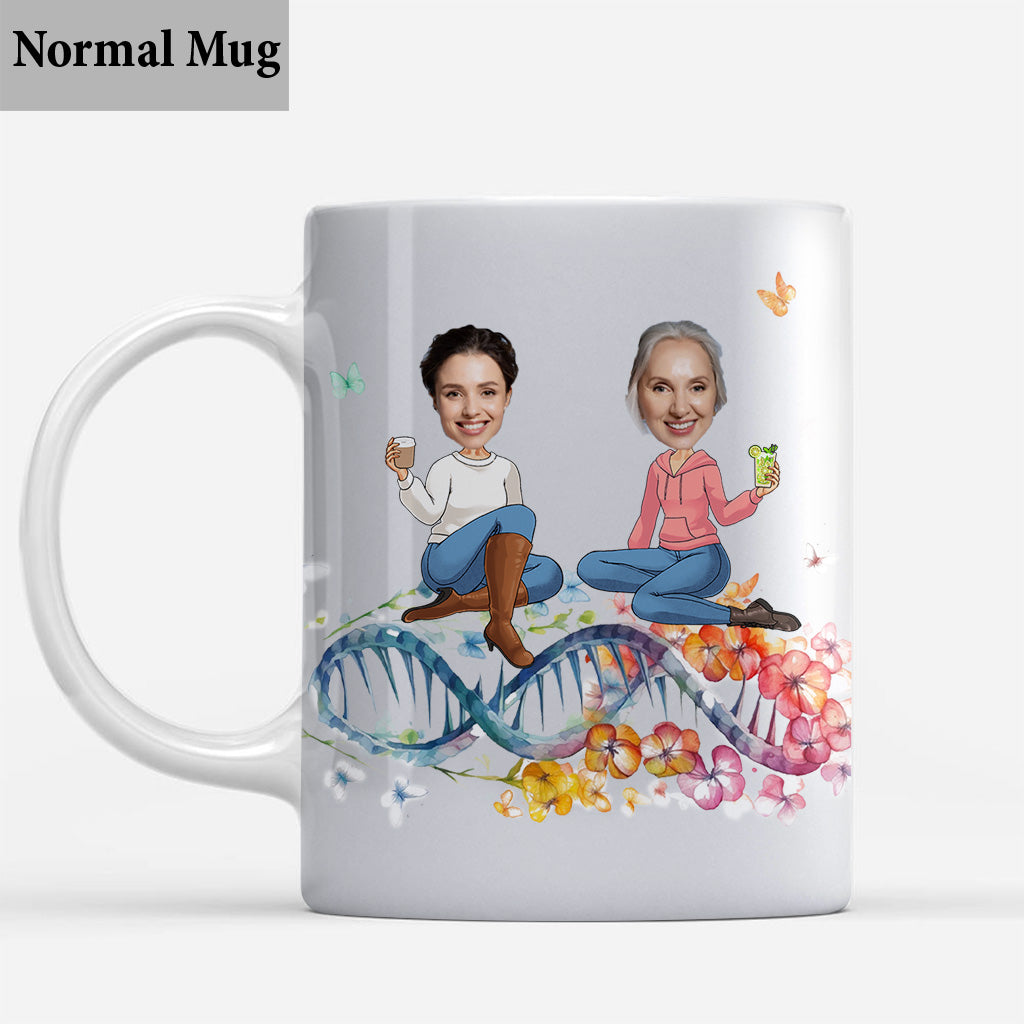 Danke für die Gene – personalisierte Muttertasse