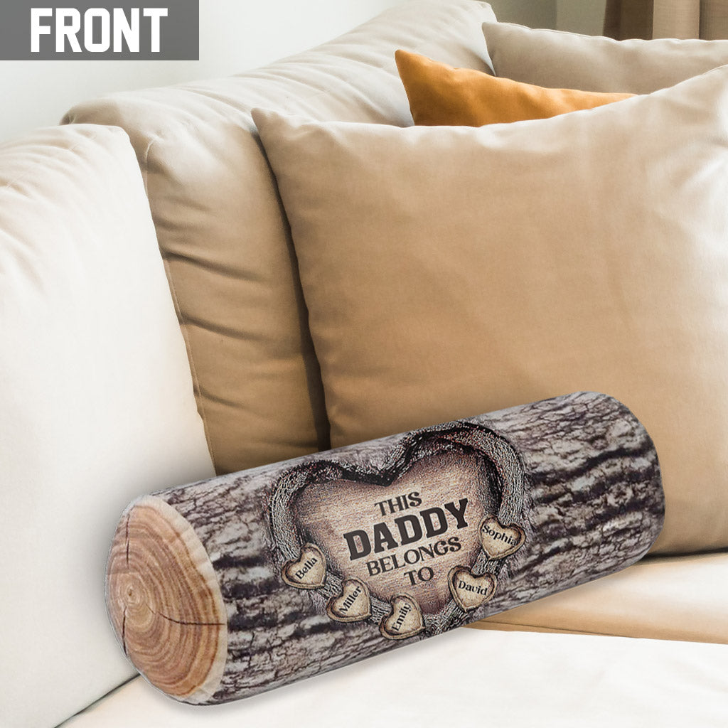 Jeder Titel und Name, dem das Herz gehört - Personalisiertes Kissen in Form eines Vaters