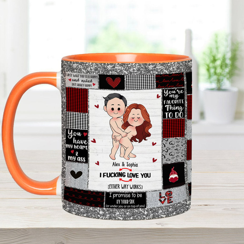 Ich liebe dich – Personalisierte Tasse für Paare