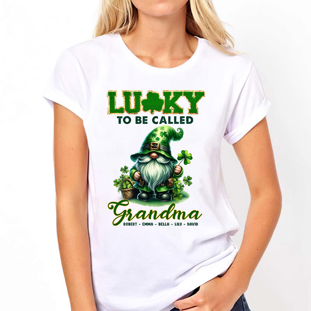 Glücklich, Nana/Mimi genannt zu werden... - Personalisiertes Oma-T-Shirt und Hoodie