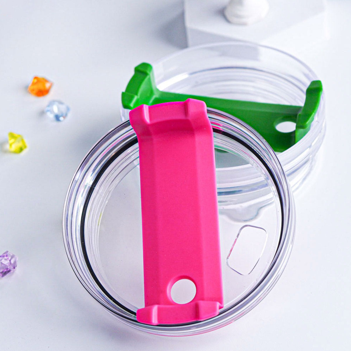 Til We Are Ghost - Personalized Couple Tumbler With Handle