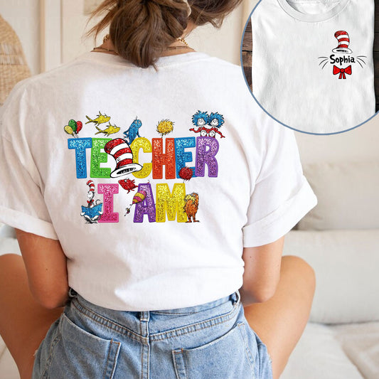 Ich bin Lehrer – Personalisiertes Dr. Seuss T-Shirt und Hoodie