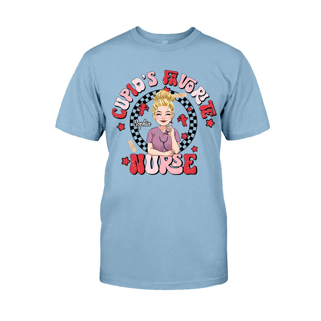 Cupid Lieblingskrankenschwester – Personalisiertes T-Shirt und Hoodie für Krankenschwestern