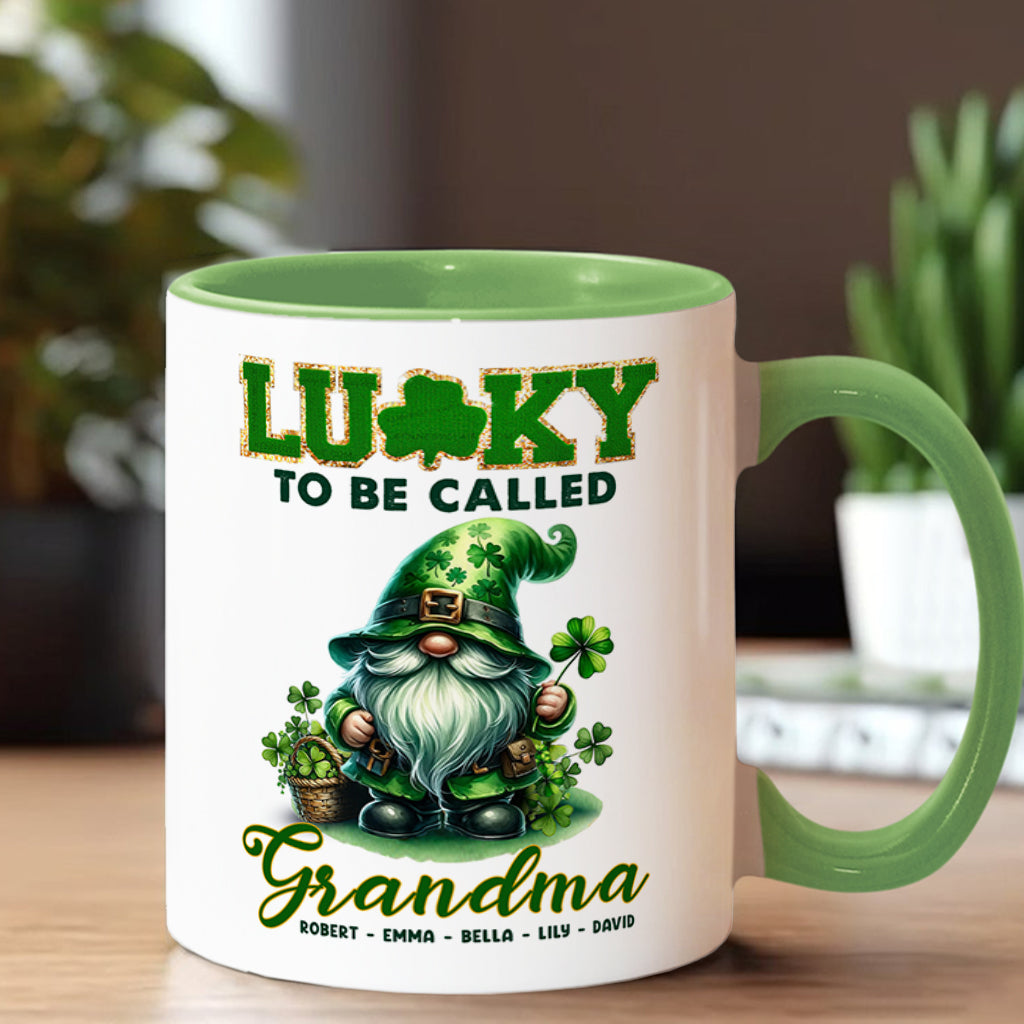 Glücklich, Nana/Mimi genannt zu werden... - Personalisierte Tasse mit Oma-Akzent