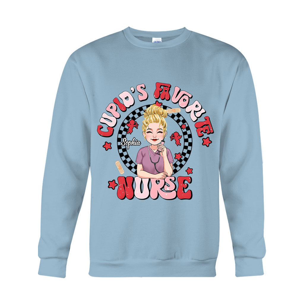 Cupid Lieblingskrankenschwester – Personalisiertes T-Shirt und Hoodie für Krankenschwestern