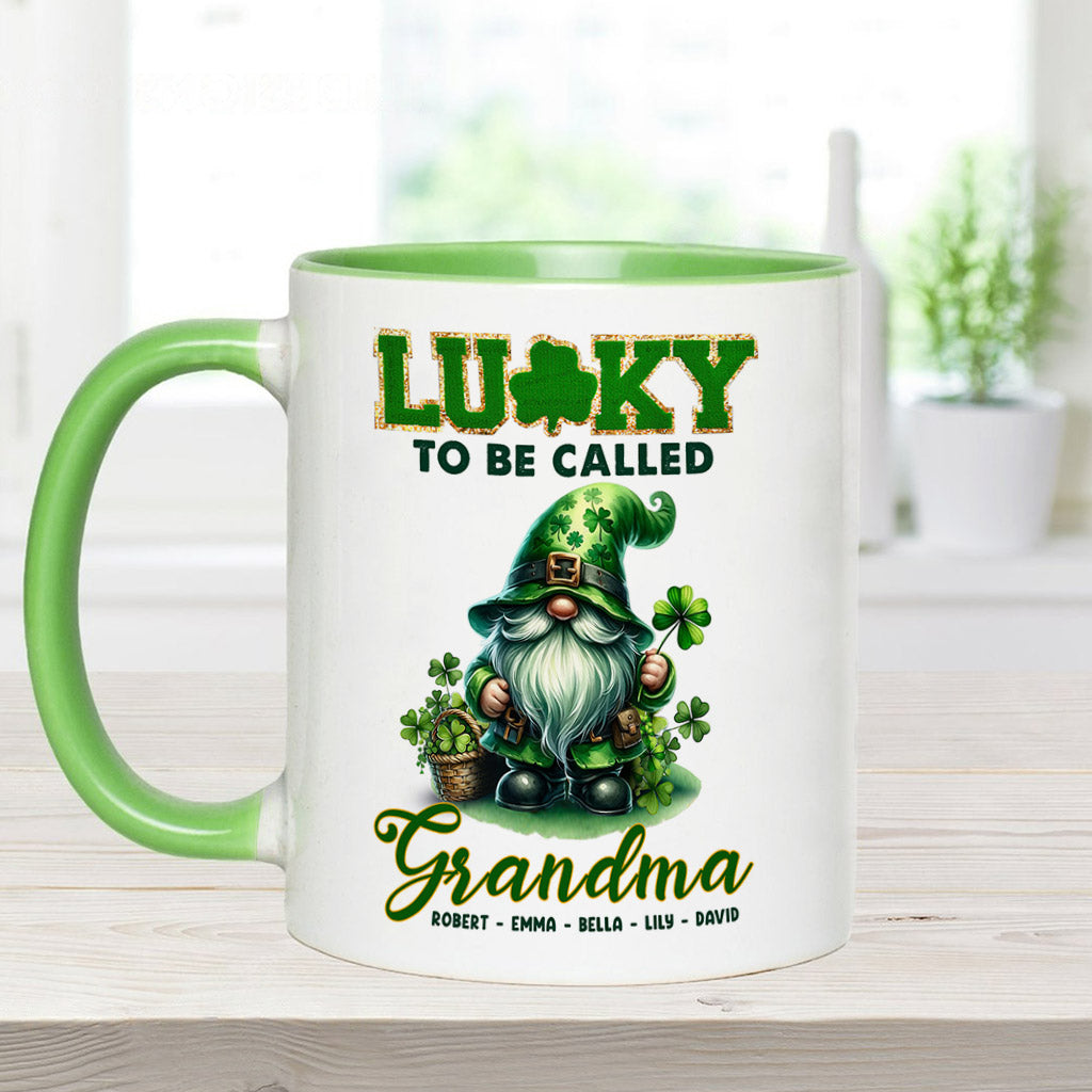Glücklich, Nana/Mimi genannt zu werden... - Personalisierte Tasse mit Oma-Akzent