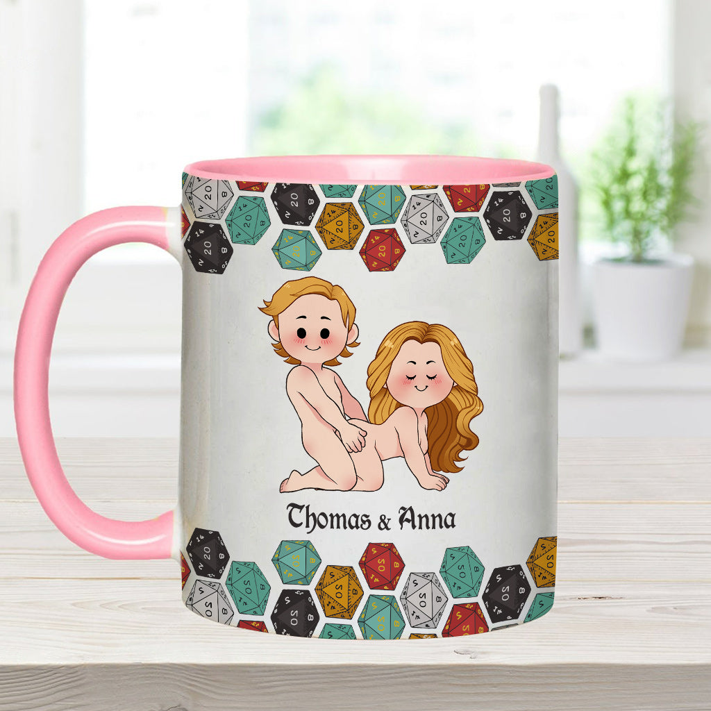 Sleeping With The DM - Personalized RPG Accent Mug