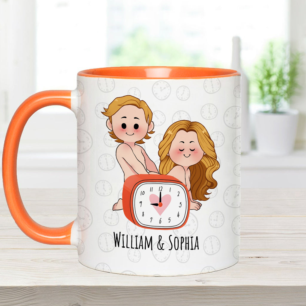 Für dich würde ich bis nach 21 Uhr aufbleiben – Personalisierte Tasse für Paare