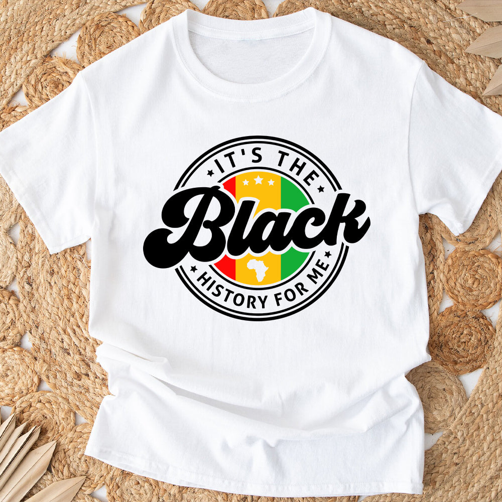„It's The Black History For Me“ – personalisiertes T-Shirt und Hoodie für Afroamerikaner