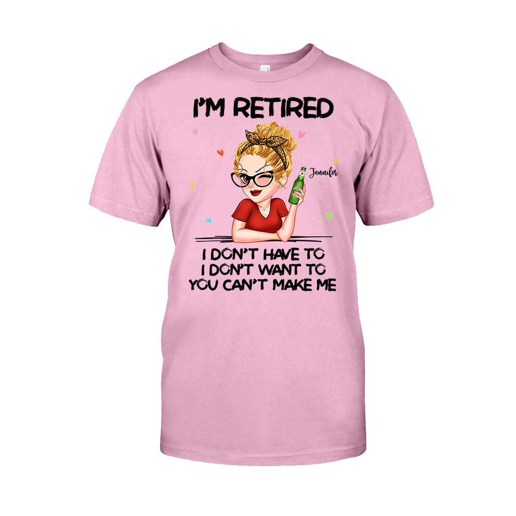 Ich bin im Ruhestand, da kann niemand was machen! – Personalisiertes Rentner-T-Shirt und Hoodie