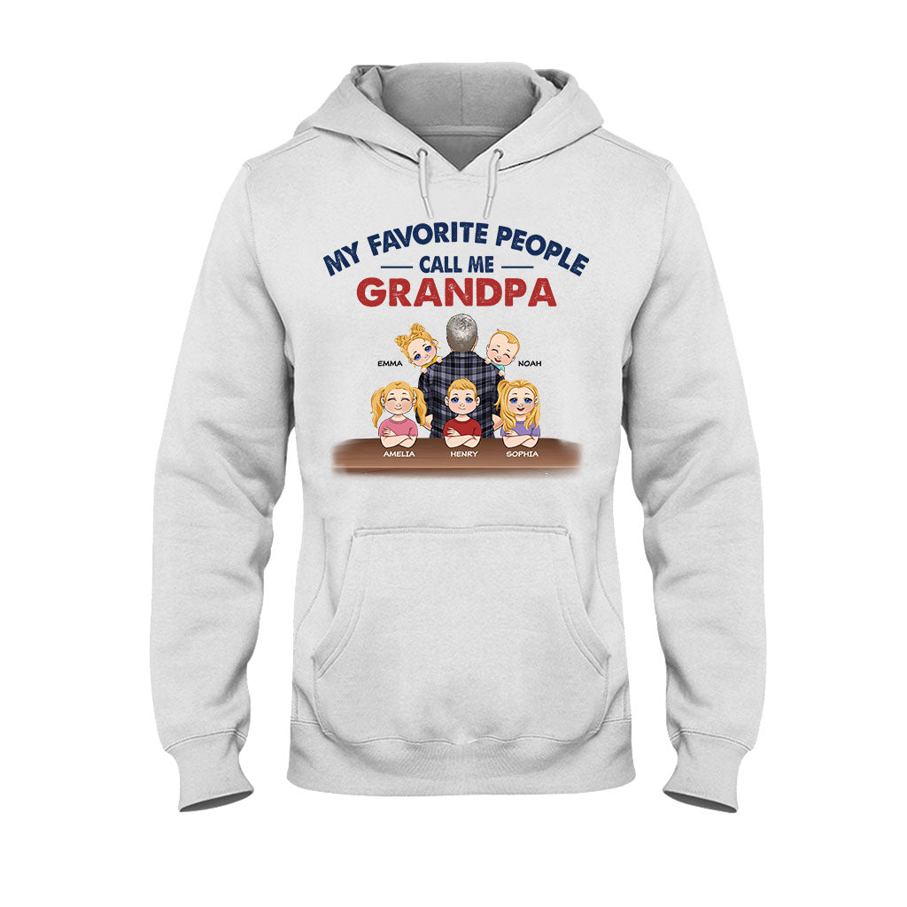 Meine Lieblingsmenschen nennen mich Opa – Personalisiertes Vater-T-Shirt und Hoodie